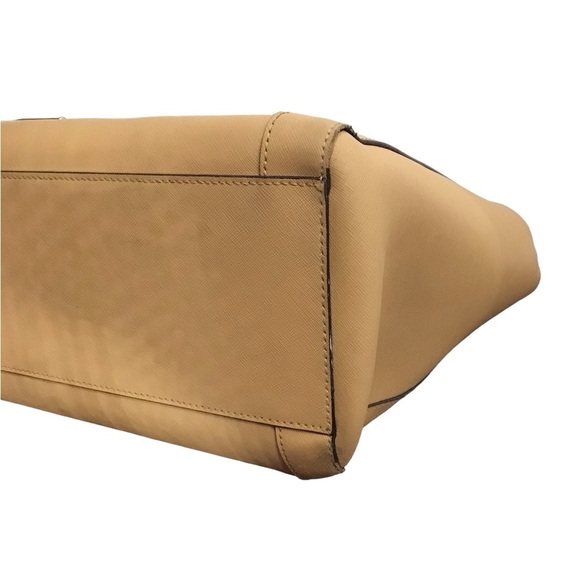 Rebecca Minkoff Monroe Leather Tote Color Biscuit - Picture 8 of 16